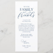 ネイビーブルー,ディナープレイス設定サンキューカード プログラム (正面)