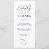 ネイビーブルー,ディナープレイス設定サンキューカード プログラム (正面)