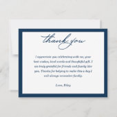 ネイビーブルー ノートカード (裏面)