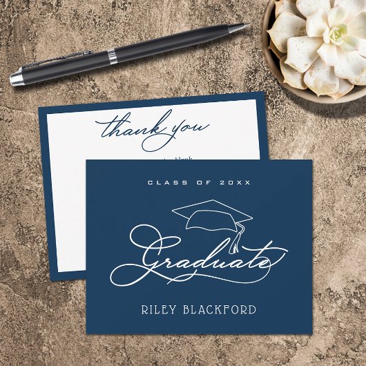 ネイビーブルー ノートカード