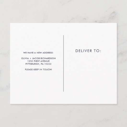 ネイビーブルー |バラ金ゴールドのアドレスの幾何学的変更 ポストカード (裏面)