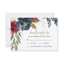 ネイビーブルー バーガンディー ブラッシュピンク シルバー ゴールド ウェディング