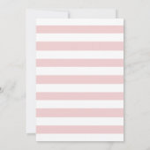 ネイビーブルー&ピンクフローラ卒業式 招待状 (裏面)