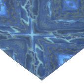 ネイビーブルー&フェイク金ゴールド大理石ダイヤモンドパターン  テーブルクロス (アングル)