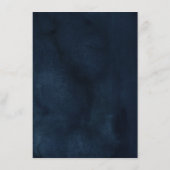 ネイビーブルー ブラッシュピンク ジオメトリック ウェディング 詳細 エンクロージャーカード (裏面)