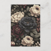 ネイビーブルー&ブルガンディームーディフローラ エンクロージャーカード (裏面)