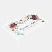 ネイビーブルー |ブルゴーニュ開花水結婚色 ゲストブック (コーナー)