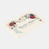 ネイビーブルー |ブルゴーニュ開花水結婚色 ゲストブック (コーナー)