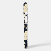ネイビーブルー+ベージュの野の花+ダークフラワープリント Case-Mate iPhoneケース (裏面 / 左)