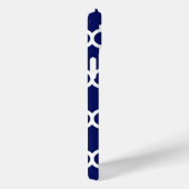 ネイビーブルー ホワイト モロッコの四つ葉模様 #5 Case-Mate iPhoneケース (裏面 / 右)