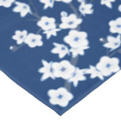 ネイビーブルー ホワイト 桜 テーブルクロス (アングル)