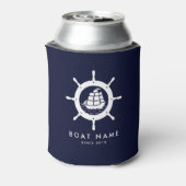 ネイビーブルー&ホワ航海のートホイール 缶クーラー (缶裏面)