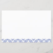 ネイビーブルー&レモンブライダルシャワーレシピカード (裏面)