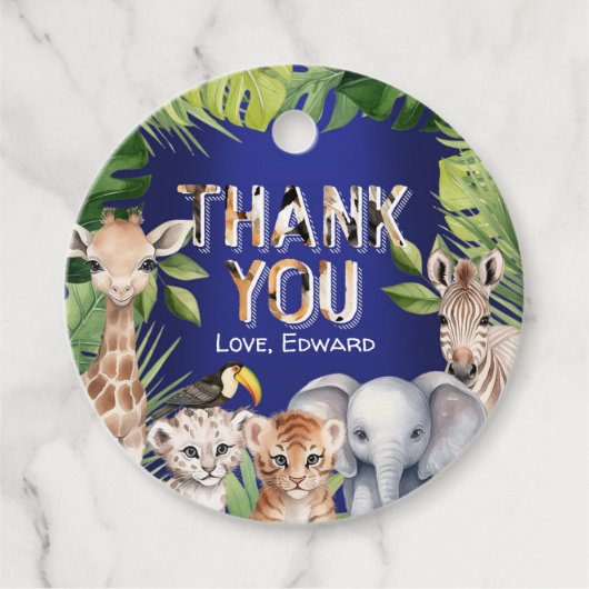 ネイビーブルー，ワイルドワンサファリジャングルボーイ1歳 フェイバータグ (正面)