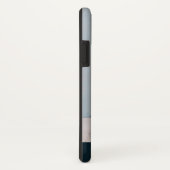 ネイビーブルー |写真モノグラム(縦型) パーソナライズされた Case-Mate iPhoneケース (裏面/右)