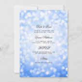 ネイビーブルー《写真》ぼけ味60救番誕生日日/詳細 招待状 (裏面)