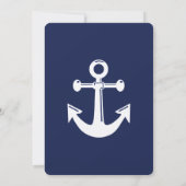 ネイビーブルー 航海 ウェディング メニュー オーダーメイド 招待状 (裏面)