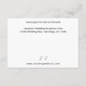 ネイビーブルー&赤面ピンクフローラMEDエンクロージャカード エンクロージャーカード (裏面)