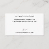 ネイビーブルー&赤面ピンクフローラSMエンクロージャカード エンクロージャーカード (裏面)