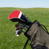 ネイビーブルー(赤) ゴルフヘッドカバー (インサイチュ)