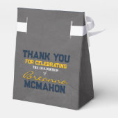 ネイビーブルー&金ゴールドシャルボード卒業ギフトボックス フェイバーボックス (裏面サイド)