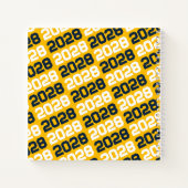 ネイビーブルー&金ゴールド写真卒業ゲストブック ノートブック (裏面)