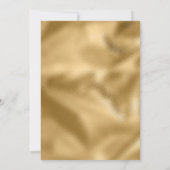 ネイビーブルー&金ゴールド写真卒業パーティー招待状 招待状 (裏面)