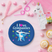 ネイビーブルーIは体操紙プレート ペーパープレート (パーティー)