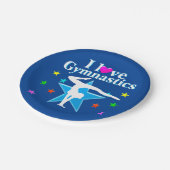 ネイビーブルーIは体操紙プレート ペーパープレート (アングル)