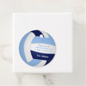 ネイビーブルーltブルーバレーボール子供の誕生日パーティー フェイバータグ (インサイチュ)