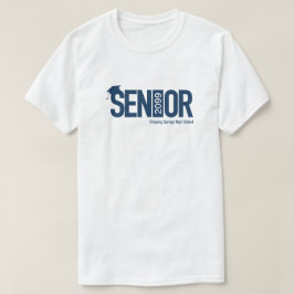 ネイビーブルーSENIOR卒業キャップ Tシャツ