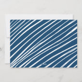 ネイビーブルーSimple Joyful Photo シーズンカード (裏面)