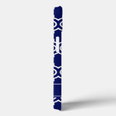 ネイビーブルーWhtモロッコ#6ネイビーブルー名モノグラム Case-Mate iPhoneケース (裏面 / 右)