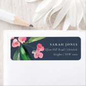 ネイビーブーホピンククリストサンザクティ開花アドレス ラベル (インサイチュ)