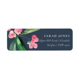 ネイビーブーホピンククリストサンザクティ開花アドレス ラベル