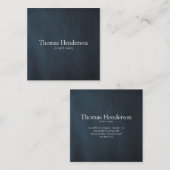 ネイビーブ男らしループロフェッショナル スクエア名刺 (正面/裏面)