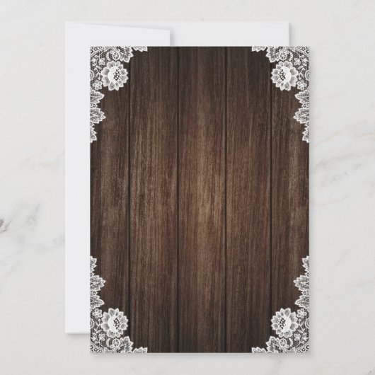 ネイビーブ素朴ルーと赤面結婚式招待状 招待状 (裏面)