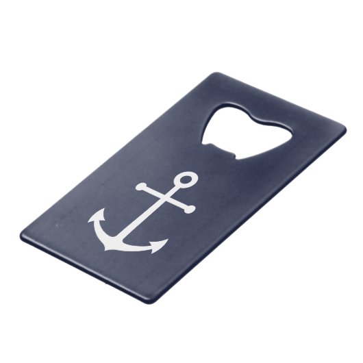 ネイビーブ航海のルーいかり クレジットカード栓抜き (正面アングル)