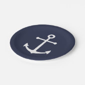 ネイビーブ航海のルーいかり ペーパープレート (アングル)
