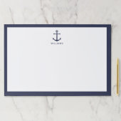 ネイビーブ航海のルーいかり(名前をカスタムする) ペーパーパッド (インサイチュ)