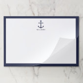 ネイビーブ航海のルーいかり(名前をカスタムする) ペーパーパッド (折り畳み)