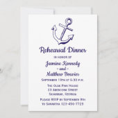 ネイビーブ航海のルーリハーサルディナーシップいかり 招待状 (正面)