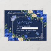 ネイビープリンセスドレスミクリンスランスカード サンキューカード (正面/裏面)