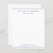 ネイビープロフェッショナル名住所ひな形紙 (正面/裏面)