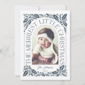 ネイビーベリーメリーリトルクリスマスアーチ写真 シーズンカード (正面)