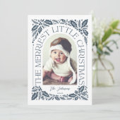 ネイビーベリーメリーリトルクリスマスアーチ写真 シーズンカード (スタンド正面)