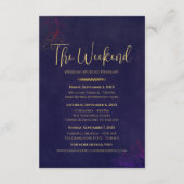 ネイビーベルベットラックス結婚ズアコモデーション&詳細 エンクロージャーカード (裏面)