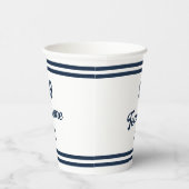 ネイビーベースボールクカスタムラブ選手番号&チーム名 紙コップ (右)