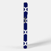 ネイビーホットモロッコラズベリー3イニシャルモノグラム Case-Mate iPhoneケース (裏面 / 右)