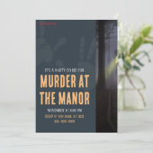 ネイビーホラーキャッスル殺人謎招待状 招待状 (スタンド正面)